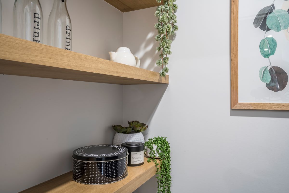 avalon park-kitchen-pantry design- shelving- storage-alatalo bros- display home- the rosella